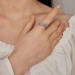 Enamel Dragonfly Opening Ring Insect Adjustable Ring